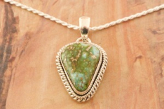 Artie Yellowhorse Jewelry Genuine Sonoran Turquoise Pendant
